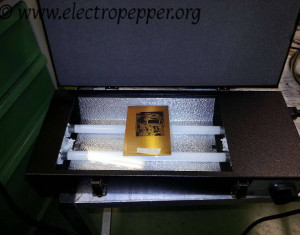 PCB making, UV light method